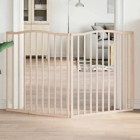 vidaXL Portão para cães dobrável 2 painéis 160 cm madeira de álamo