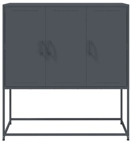Aparador alto 100,5x39x107 cm aço antracite