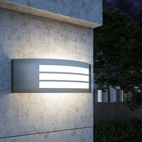 vidaXL Candeeiro de parede exterior aço inoxidável