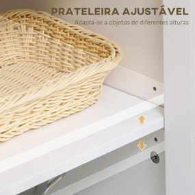 Armário de Cozinha Alicia com 2 Portas em Vidro e 1 Gaveta - Design Mo
