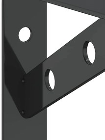 Suportes prateleira 4pcs 15x2,5x11,5 cm aço inoxidável prateado