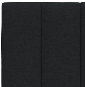 Estrutura de cama sem colchão 90x190 cm tecido preto