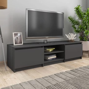 vidaXL Móvel de TV 140x40x35,5 cm derivados de madeira cinzento