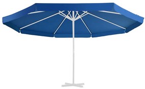 Tecido de substituição p/ guarda-sol exterior 500 cm azul-ciano