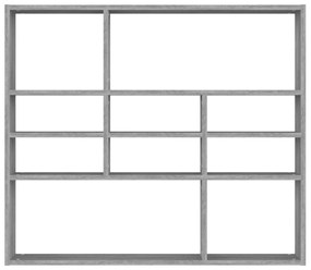 Estante 90x16x78 cm derivados de madeira cinzento sonoma