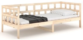 Sofá-cama 80x200 cm madeira de pinho maciça
