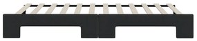 Sofá-cama com gavetão 80x200 cm tecido preto