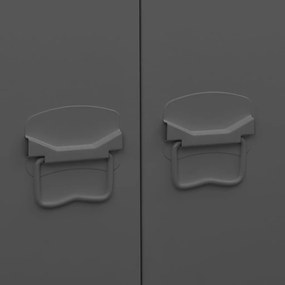Roupeiro industrial 90x50x180 cm metal antracite