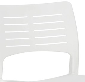 Cadeiras de jardim 2 pcs polipropileno branco