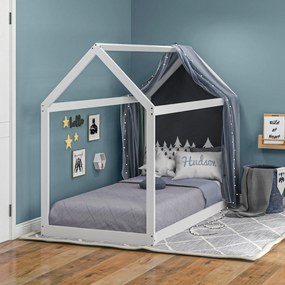 Cama Individual 90x190 cm Estrutura de Cama Somier de Madeira em Forma