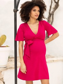 Vestido para grávida, Resa da ENVIE DE FRAISE rosa-framboesa