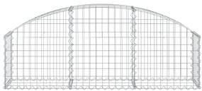 Cesto gabião arqueado 150x30x40/60 cm ferro galvanizado