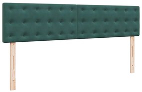 Estrutura de cama otomana com colchão verde escuro veludo