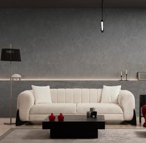 Sofá de 3 Lugares Sandreo – Branco – 248x100x70 cm