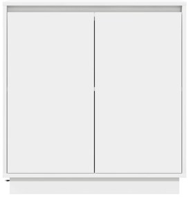 Aparador LED em Branco - 71x34,5x75 cm, Feito de Madeira Engenheirada