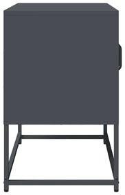 Móvel de TV 68x39x60,5 cm aço laminado a frio antracite