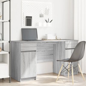 Mesa vidaXL Cinzenta Sonoma 140x49x76 cm Madeira engenheirada