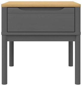 Mesa para candeeiro FLORO 55x55x54 cm pinho maciço cinzento