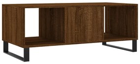 Mesa de centro 102x50x40 cm derivados madeira carvalho castanho