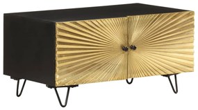 Mesa de centro 90x50x45 cm madeira de mangueira maciça