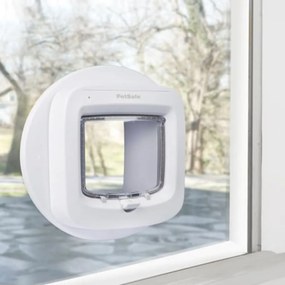 Porta para gatos com microchip branco PPA19-16145