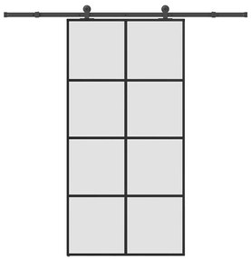 Porta desliz. c/ conj. ferragens 102,5x205cm vidro ESG/alumínio