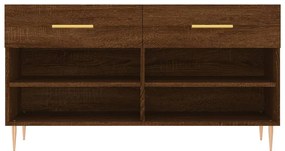 Banco sapateira 102x35x55 cm deriv. madeira carvalho castanho