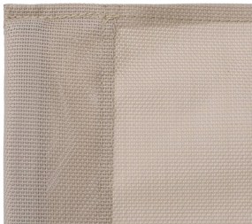 4 pcs conjunto lounge para jardim tecido e aço cor creme