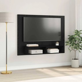 vidaXL Gabinete de TV de Parede Carvalho Preto 120 x 23.5 x 90 cm