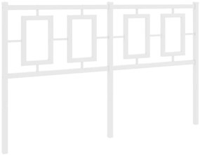 Cabeceira de cama 135 cm metal branco