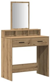 Tocador vidaXL com Gavetas Carvalho Artisan 79x41x140 cm