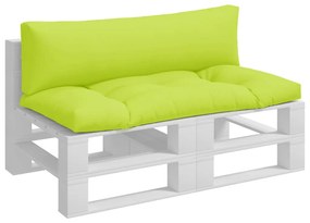 Almofadões para móveis de paletes 2 pcs tecido verde brilhante