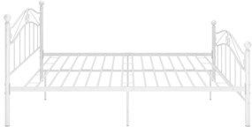 Estrutura de cama metal 200x200 cm branco