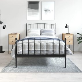 vidaXL Mesas de cabeceira 2 pcs derivados de madeira carvalho sonoma