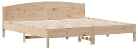 Cama com estante sem colchão 200x200 cm pinho maciço