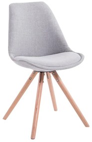 Cadeira cozinha e jantar Toulouse em tecido 48 x 84 x 56 cm Cinzento