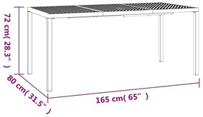 7 pcs conjunto de jantar para jardim aço antracite