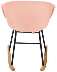 Cadeira de baloiço rosa HARMONY Beliani
