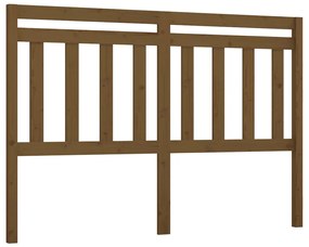 Cabeceira de cama 156x4x100 cm pinho maciço castanho mel