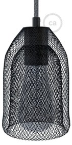 Abajur gaiola de metal Ghostbell com suporte de lâmpada E27