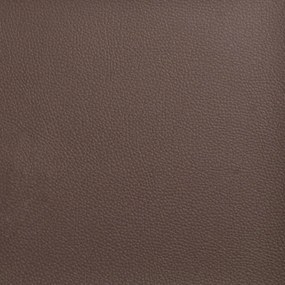Cama com colchão 90x200 cm couro artificial castanho