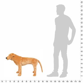 Cão labrador em peluche castanho claro XXL