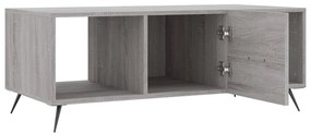 Mesa de centro 102x50x40cm derivados de madeira cinzento sonoma