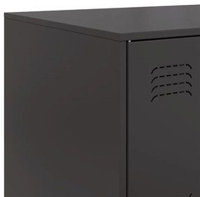 Aparador 99x39x73 cm aço preto