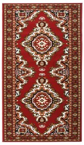 vidaXL Passadeira 100x150 cm polipropileno vermelho oriental