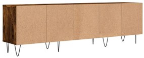 Móvel de TV 150x30x44,5 cm derivados de madeira carvalho fumado