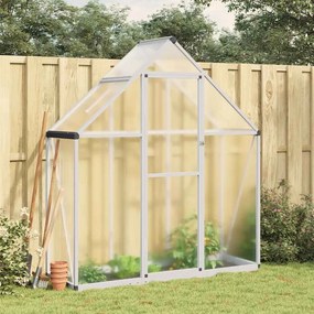 vidaXL Estufa com estrutura de base 169x58x195 cm alumínio prateado