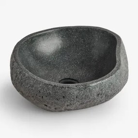 Lavabo Em Cimento Fedro Preto - Sklum