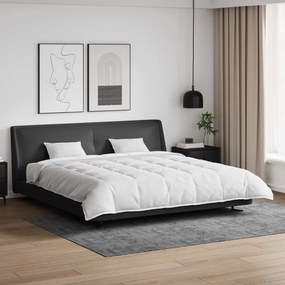 vidaXL Conjunto de Edredom com travesseiro 3 pcs Branco Pena de ganso