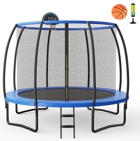 Mini trampolim infantil com luzes LED e alça de segurança - rosa